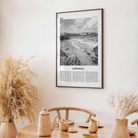Cornwall Print Black and White, Cornwall Wall Art, Cornwall Poster, Cornwall Photo, Cornwall Wall Décor, Cornwall Map, England, UK