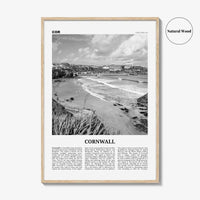 Cornwall Print Black and White, Cornwall Wall Art, Cornwall Poster, Cornwall Photo, Cornwall Wall Décor, Cornwall Map, England, UK