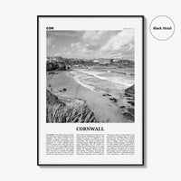 Cornwall Print Black and White, Cornwall Wall Art, Cornwall Poster, Cornwall Photo, Cornwall Wall Décor, Cornwall Map, England, UK