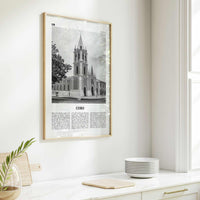 Coro Print Black and White, Coro Wall Art, Coro Poster, Coro Photo, Coro Wall Décor, Coro Map, Venezuela