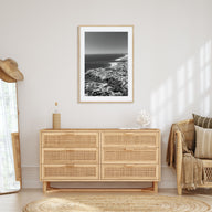 Corona del Mar Photo B&W Poster