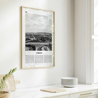 Corona Print Black and White, Corona Wall Art, Corona Poster, Corona Photo, Corona Wall Décor, Corona Map, California USA