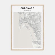 Coronado Map Portrait Poster