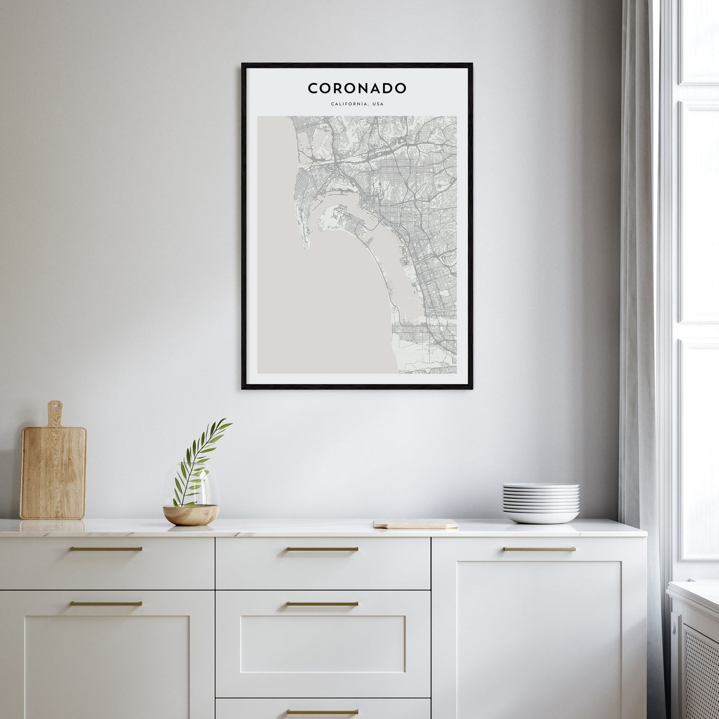 Coronado Map Portrait Poster