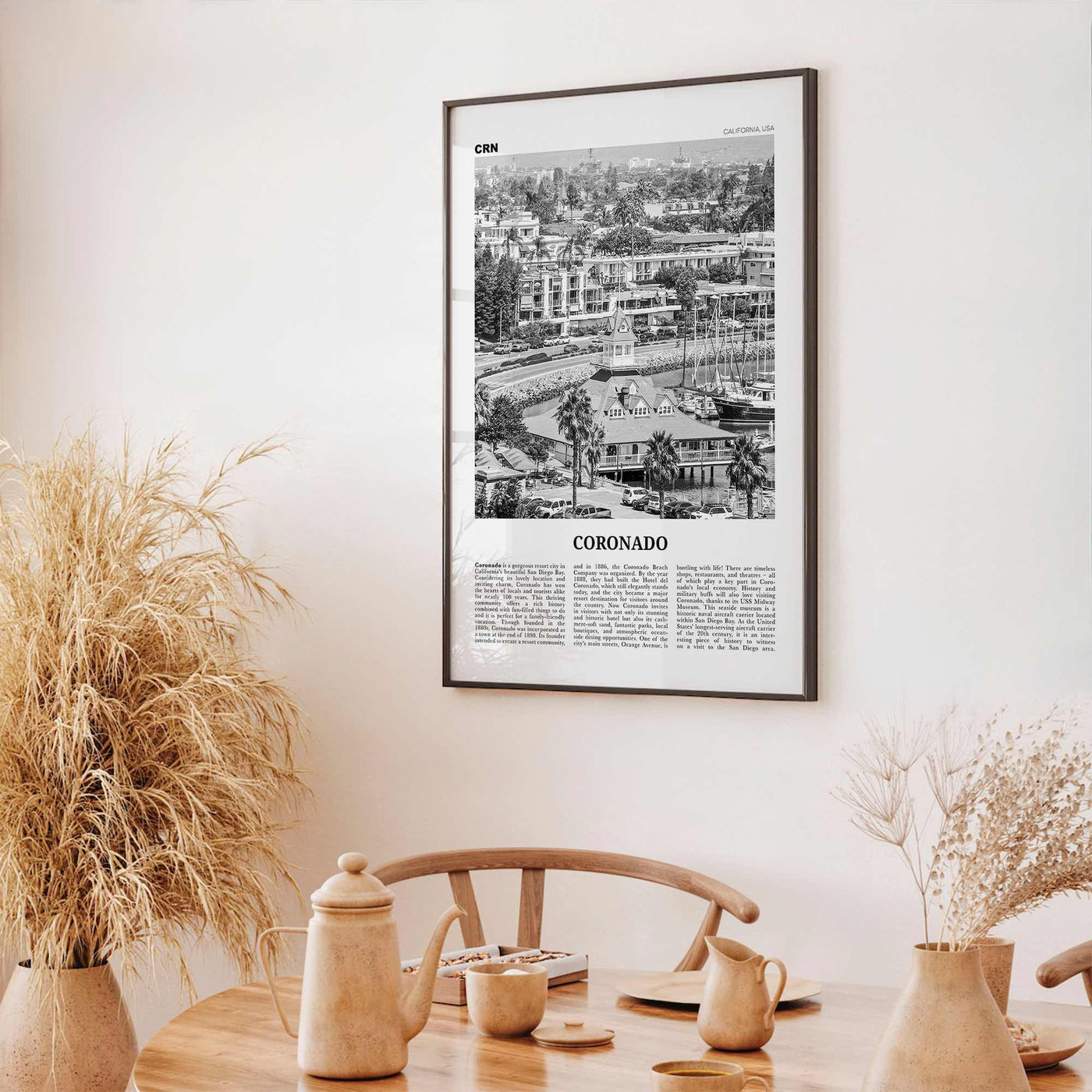 Coronado Print Black and White, Coronado Wall Art, Coronado Poster, Coronado Photo, Coronado, California, USA, United States, North America