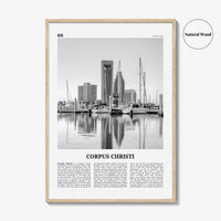 Corpus Christi Print Black and White, Corpus Christi Wall Art, Corpus Christi Poster, Corpus Christi Photo, Corpus Christi, Texas, USA