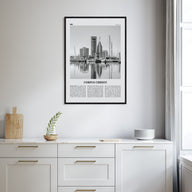 Corpus Christi Travel B&W Poster