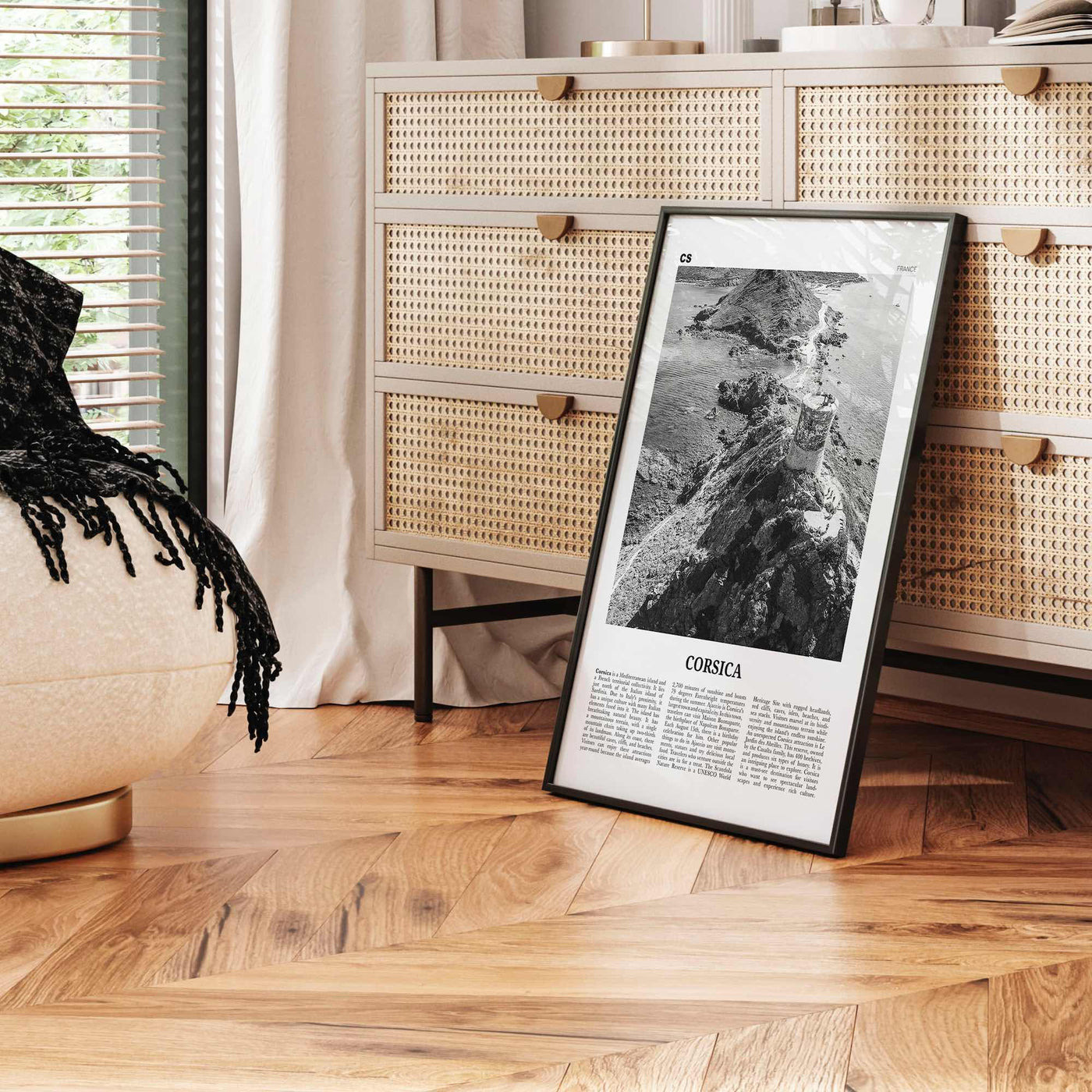 Corsica Print Black and White, Corsica Wall Art, Corsica Poster, Corsica Photo, Corsica Wall Décor, Corse, Ajaccio, France