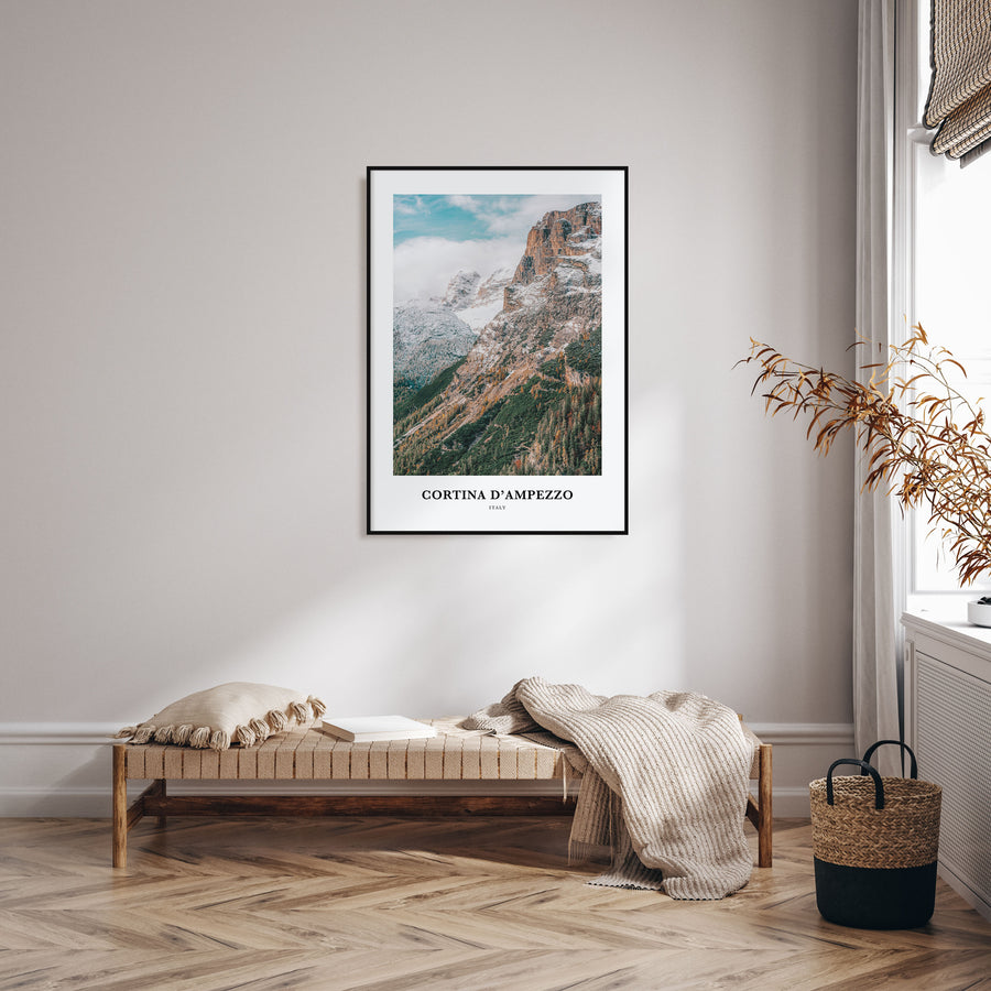 Cortina d'Ampezzo Portrait Color Poster