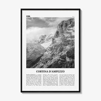 Cortina Dampezzo Print Black and White, Cortina d’Ampezzo Wall Art, Cortina d’Ampezzo Poster, Cortina d’Ampezzo Photo, Italy