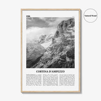 Cortina Dampezzo Print Black and White, Cortina d’Ampezzo Wall Art, Cortina d’Ampezzo Poster, Cortina d’Ampezzo Photo, Italy