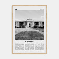 Corvallis Travel B&W Poster