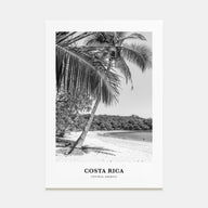 Costa Rica Portrait B&W No 1 Poster