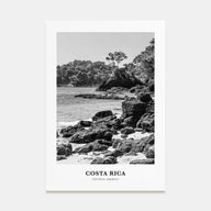Costa Rica Portrait B&W No 2 Poster