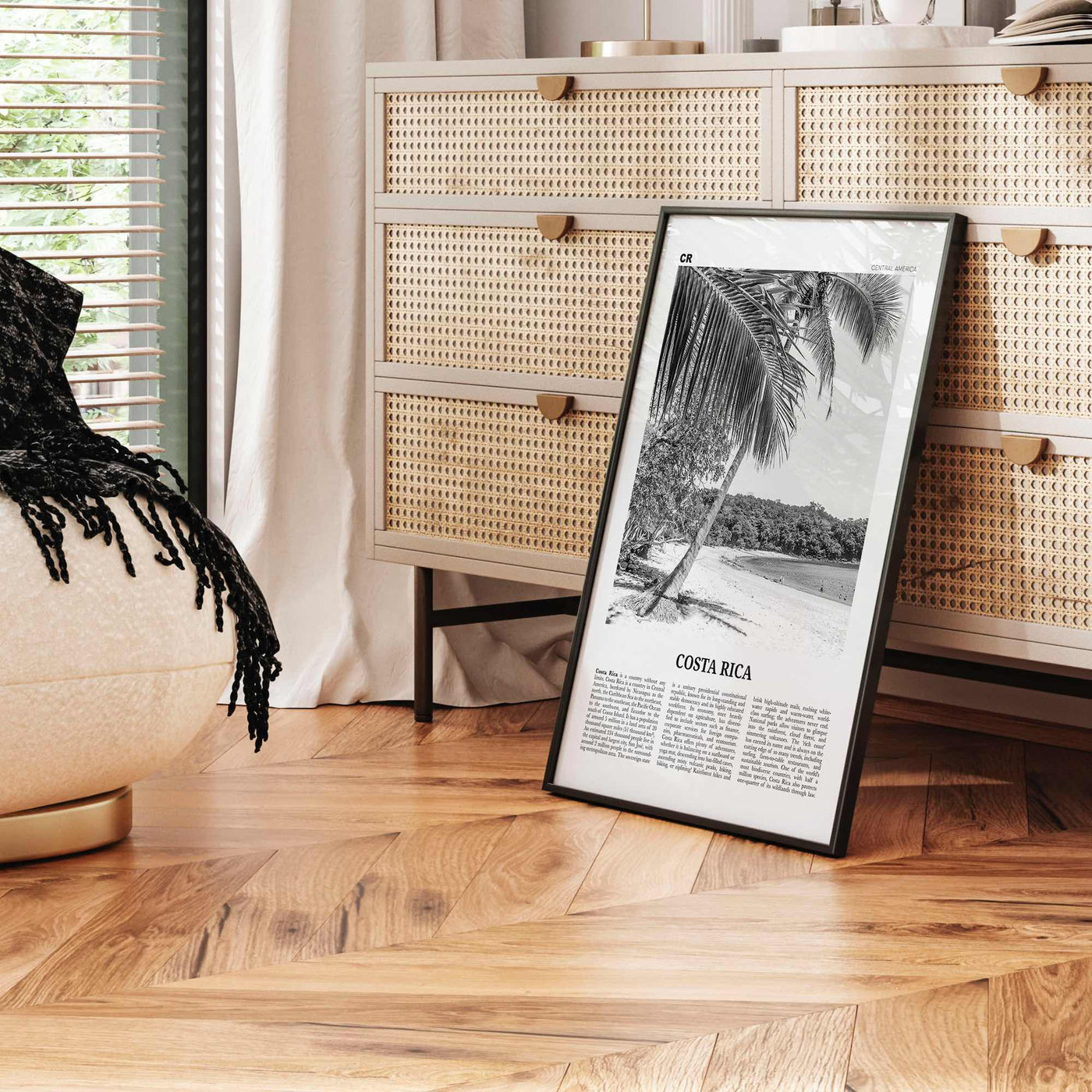 Costa Rica Print Black and White No 2, Costa Rica Wall Art, Costa Rica Poster, Costa Rica Photo, Costa Rica Wall Decor, San José