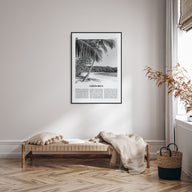 Costa Rica Travel B&W No 2 Poster