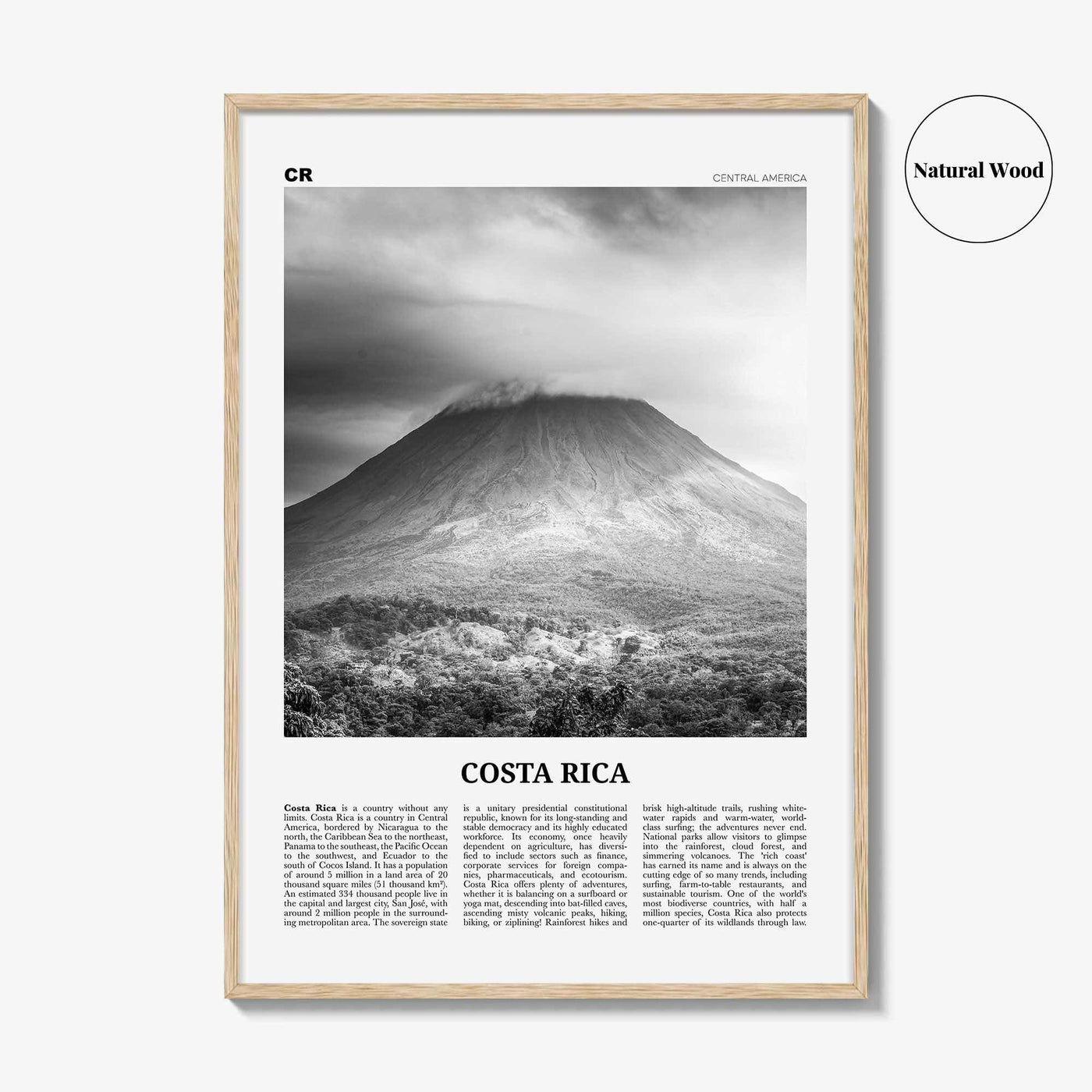 Costa Rica Print Black and White No 3, Costa Rica Wall Art, Costa Rica Poster, Costa Rica Photo, Costa Rica Wall Decor, San José