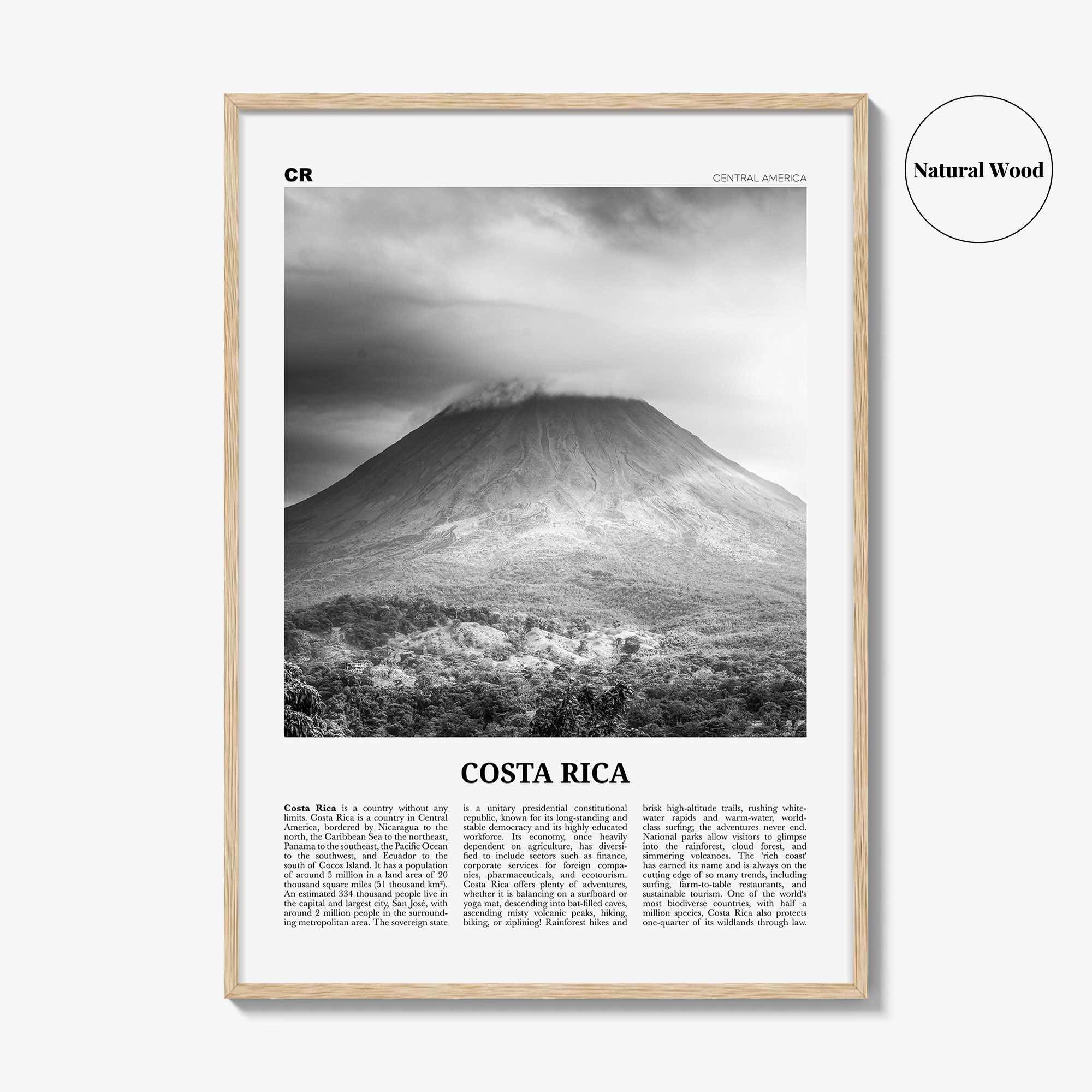 Costa Rica Print Black and White No 3, Costa Rica Wall Art, Costa Rica Poster, Costa Rica Photo, Costa Rica Wall Decor, San José