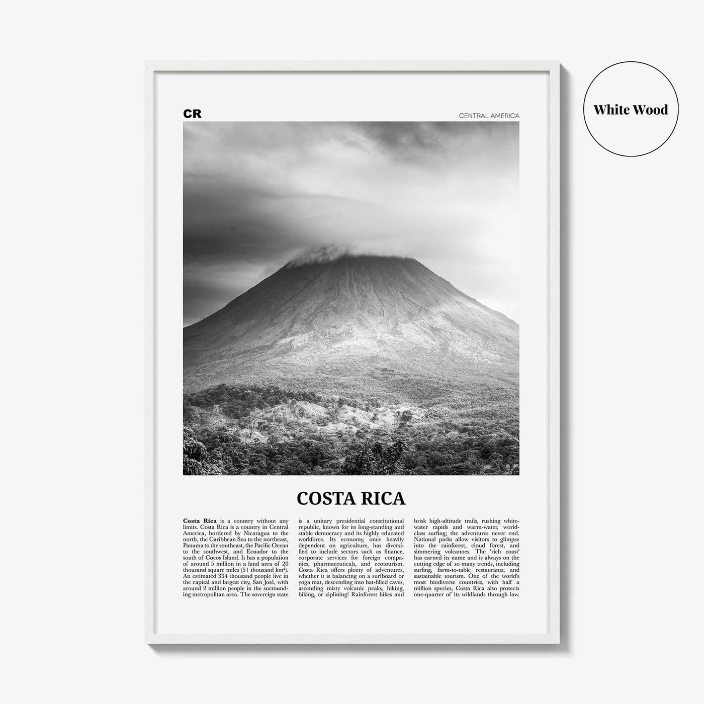 Costa Rica Print Black and White No 3, Costa Rica Wall Art, Costa Rica Poster, Costa Rica Photo, Costa Rica Wall Decor, San José