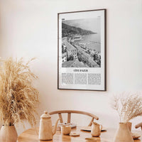 Côte d’Azur Print Black and White, Côte d’Azur Wall Art, Côte d’Azur Poster, Côte d’Azur Photo, France, Côte d'Azur, French Riviera, Azure