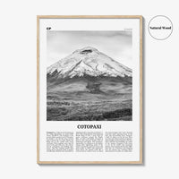 Cotopaxi Print Black and White, Cotopaxi Wall Art, Cotopaxi Poster, Cotopaxi Photo, Cotopaxi Wall Décor, Cotopaxi Map, Ecuador