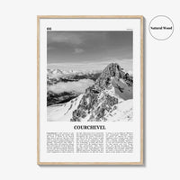 Courchevel Print Black and White, Courchevel Wall Art, Courchevel Poster, Courchevel Photo, Courchevel Wall Décor, Courchevel Map, France
