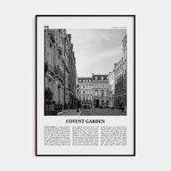 Covent Garden Travel B&W Poster
