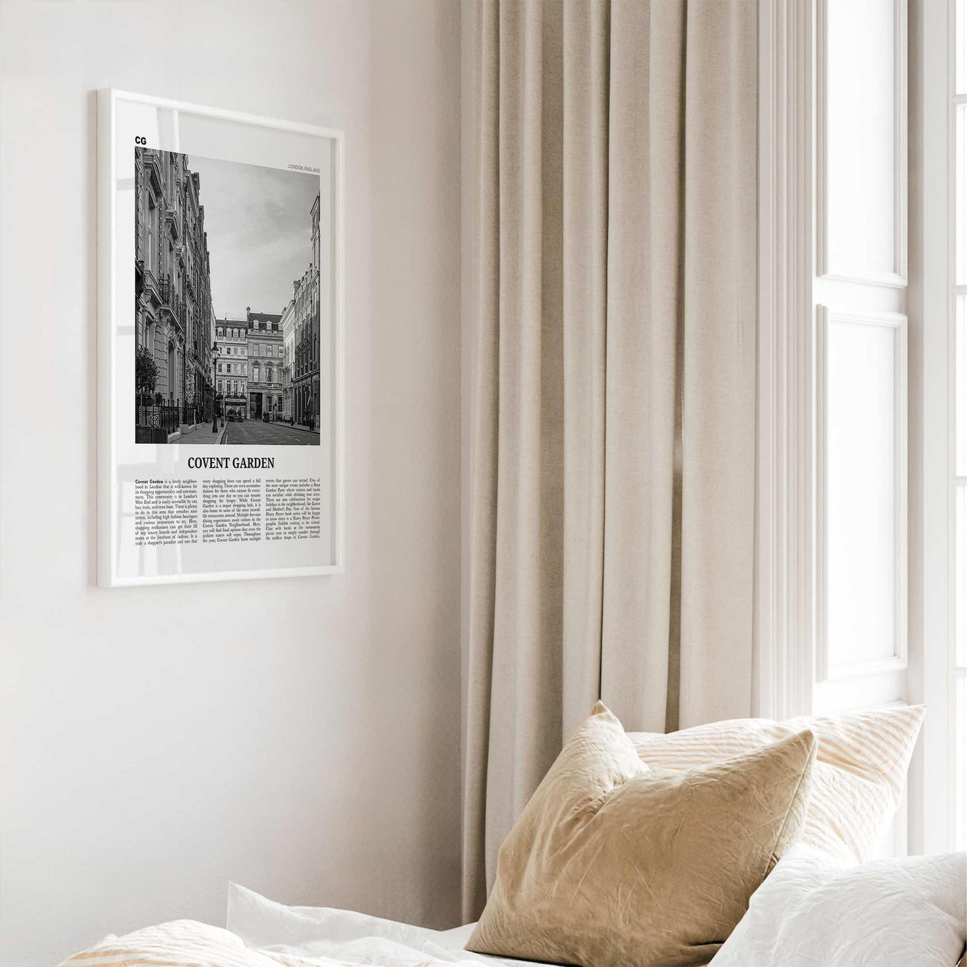 Covent Garden Print Black and White, Covent Garden Wall Art, Covent Garden Poster, Covent Garden Photo, Covent Garden Décor, London, England