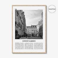 Covent Garden Print Black and White, Covent Garden Wall Art, Covent Garden Poster, Covent Garden Photo, Covent Garden Décor, London, England