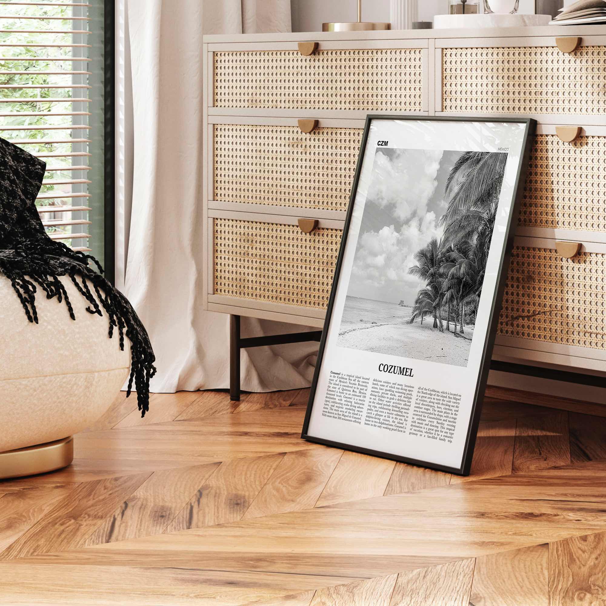 Cozumel Print Black and White, Cozumel Wall Art, Cozumel Poster, Cozumel Photo, Cozumel Wall Décor, Travel Poster Print, Mexico