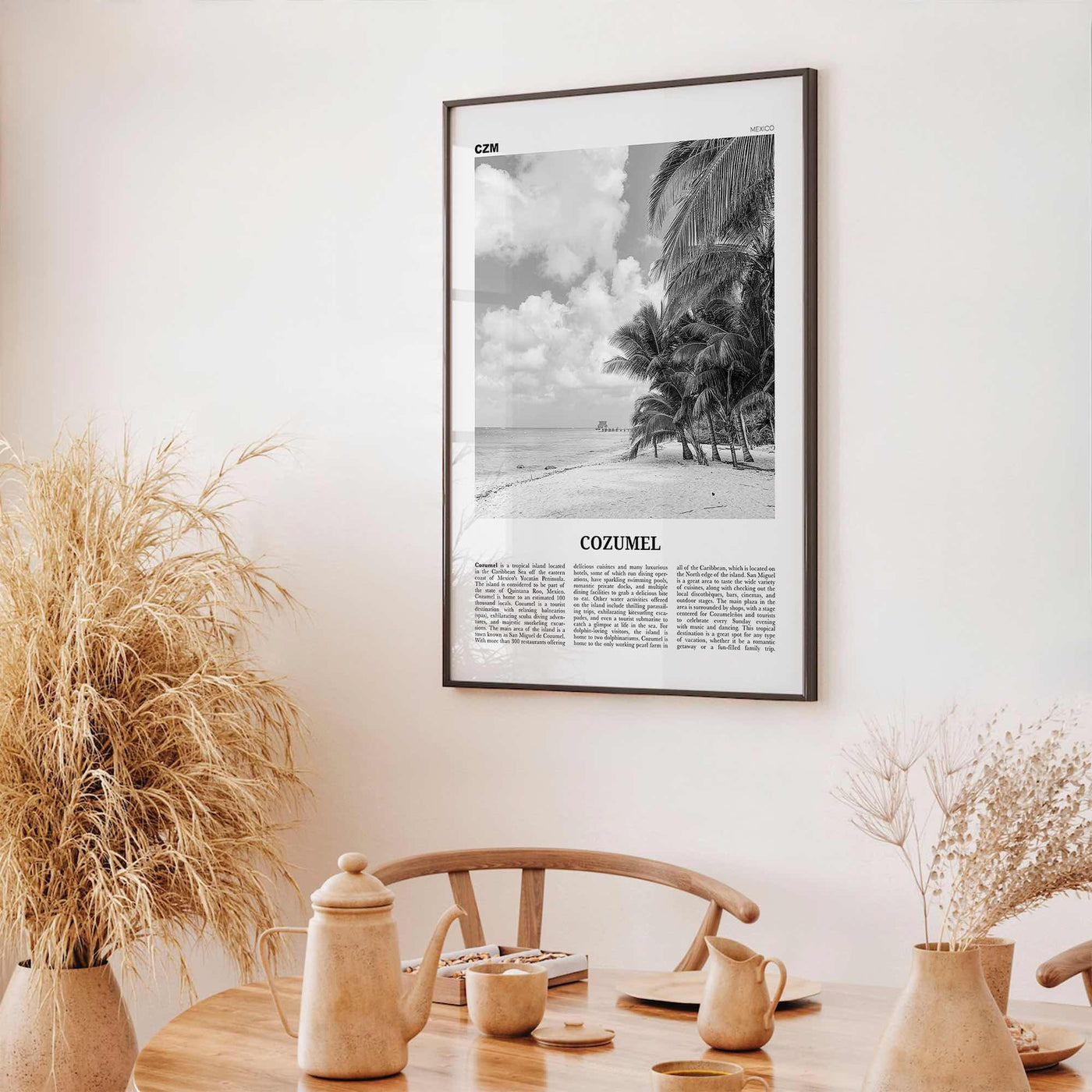 Cozumel Print Black and White, Cozumel Wall Art, Cozumel Poster, Cozumel Photo, Cozumel Wall Décor, Travel Poster Print, Mexico