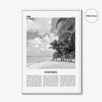 Cozumel Print Black and White, Cozumel Wall Art, Cozumel Poster, Cozumel Photo, Cozumel Wall Décor, Travel Poster Print, Mexico