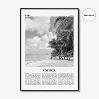 Cozumel Print Black and White, Cozumel Wall Art, Cozumel Poster, Cozumel Photo, Cozumel Wall Décor, Travel Poster Print, Mexico