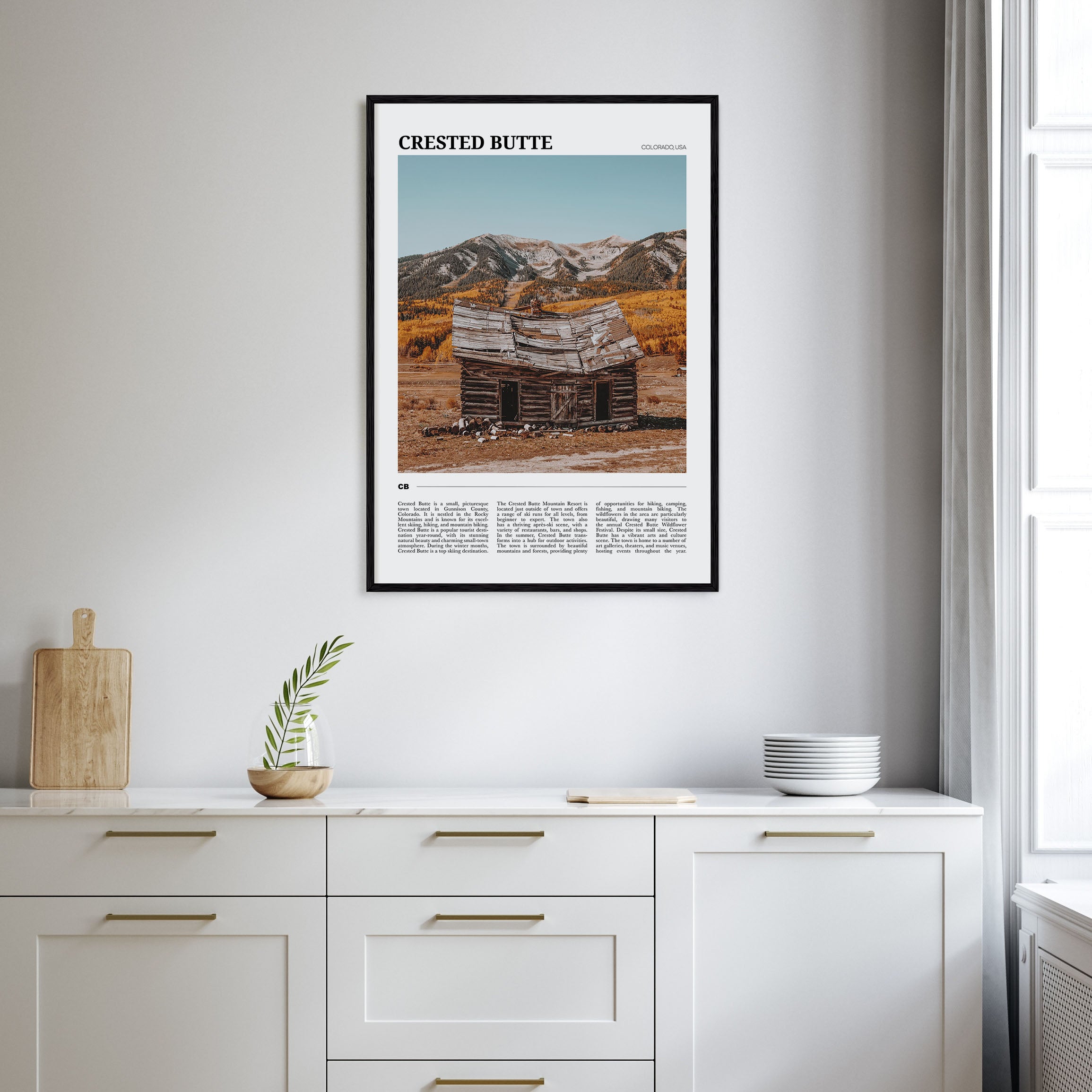 Crested Butte Travel Color Poster