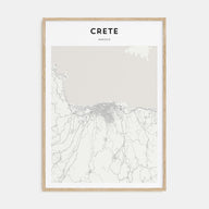 Crete Map Portrait Poster
