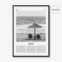 Crete Print Black and White, Crete Wall Art, Crete Poster, Crete Photo, Crete Wall Décor, Κρήτη, Kríti, Krḗtē, Greek, Crete Island
