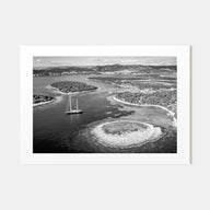 Croatia Landscape B&W Poster