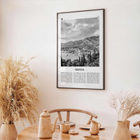 Croatia Print Black and White, Croatia Wall Art, Croatia Poster, Croatia Photo, Croatia Wall Decor, Hrvatska, Zagreb, Balkan
