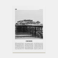 Cromer Travel B&W Poster