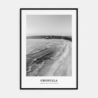 Cronulla Portrait B&W Poster