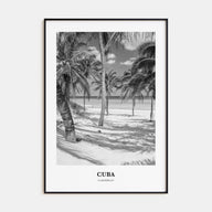 Cuba Portrait B&W No 1 Poster