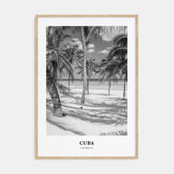 Cuba Portrait B&W No 1 Poster