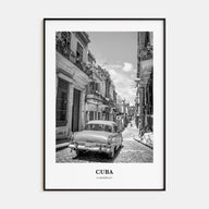 Cuba Portrait B&W No 2 Poster