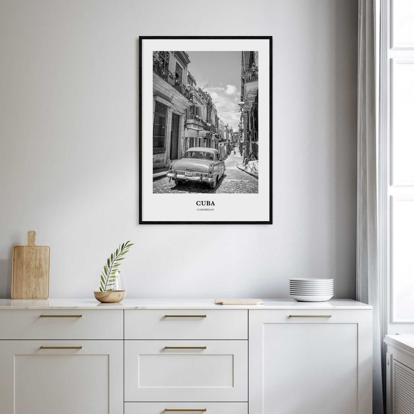Cuba Portrait B&W No 2 Poster