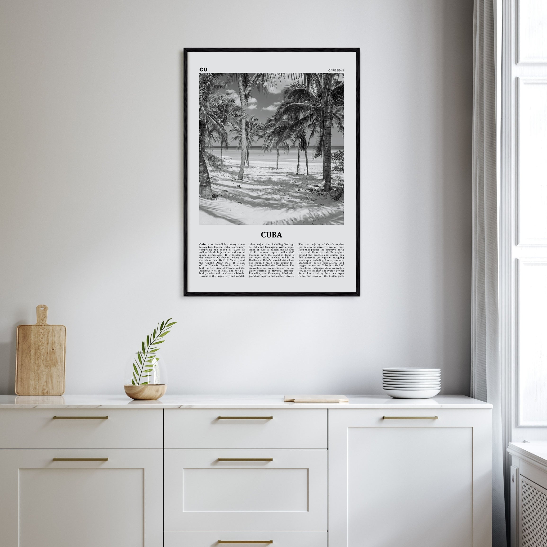 Cuba Travel B&W No 3 Poster