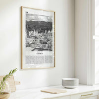 Cuenca Print Black and White Ecuador, Cuenca Wall Art, Cuenca Poster, Cuenca Photo, Cuenca Decor, Santa Ana, Cuatro Ríos, South America