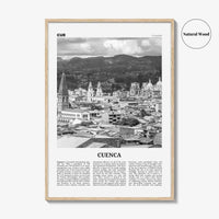 Cuenca Print Black and White Ecuador, Cuenca Wall Art, Cuenca Poster, Cuenca Photo, Cuenca Decor, Santa Ana, Cuatro Ríos, South America