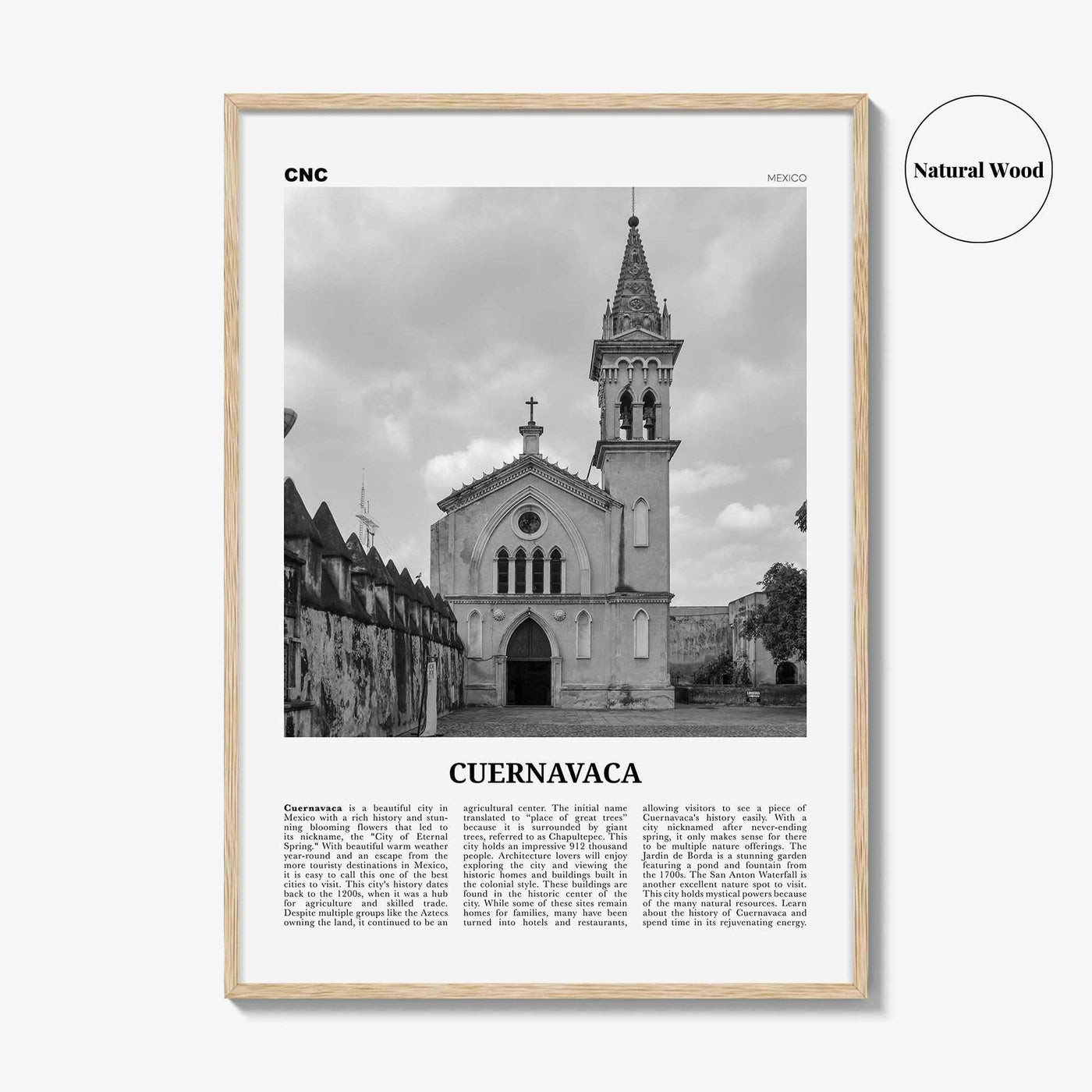 Cuernavaca Print Black and White, Cuernavaca Wall Art, Cuernavaca Poster, Cuernavaca Photo, Cuernavaca Wall Décor, Cuernavaca Map, Mexico