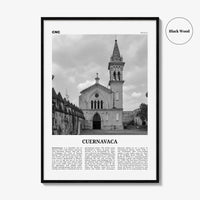 Cuernavaca Print Black and White, Cuernavaca Wall Art, Cuernavaca Poster, Cuernavaca Photo, Cuernavaca Wall Décor, Cuernavaca Map, Mexico