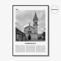 Cuernavaca Print Black and White, Cuernavaca Wall Art, Cuernavaca Poster, Cuernavaca Photo, Cuernavaca Wall Décor, Cuernavaca Map, Mexico